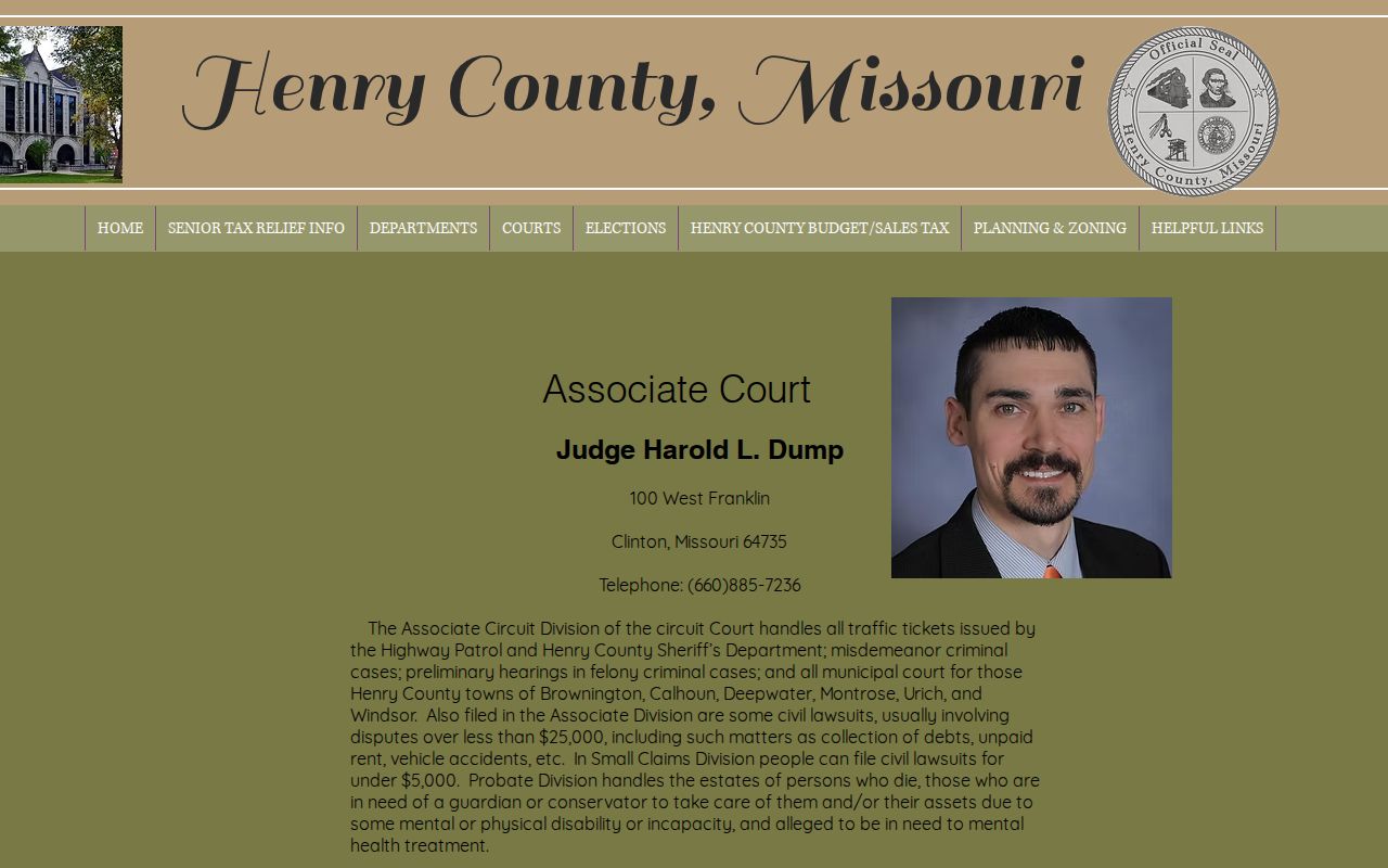 Henry County Associate Court routing for warrant checks
